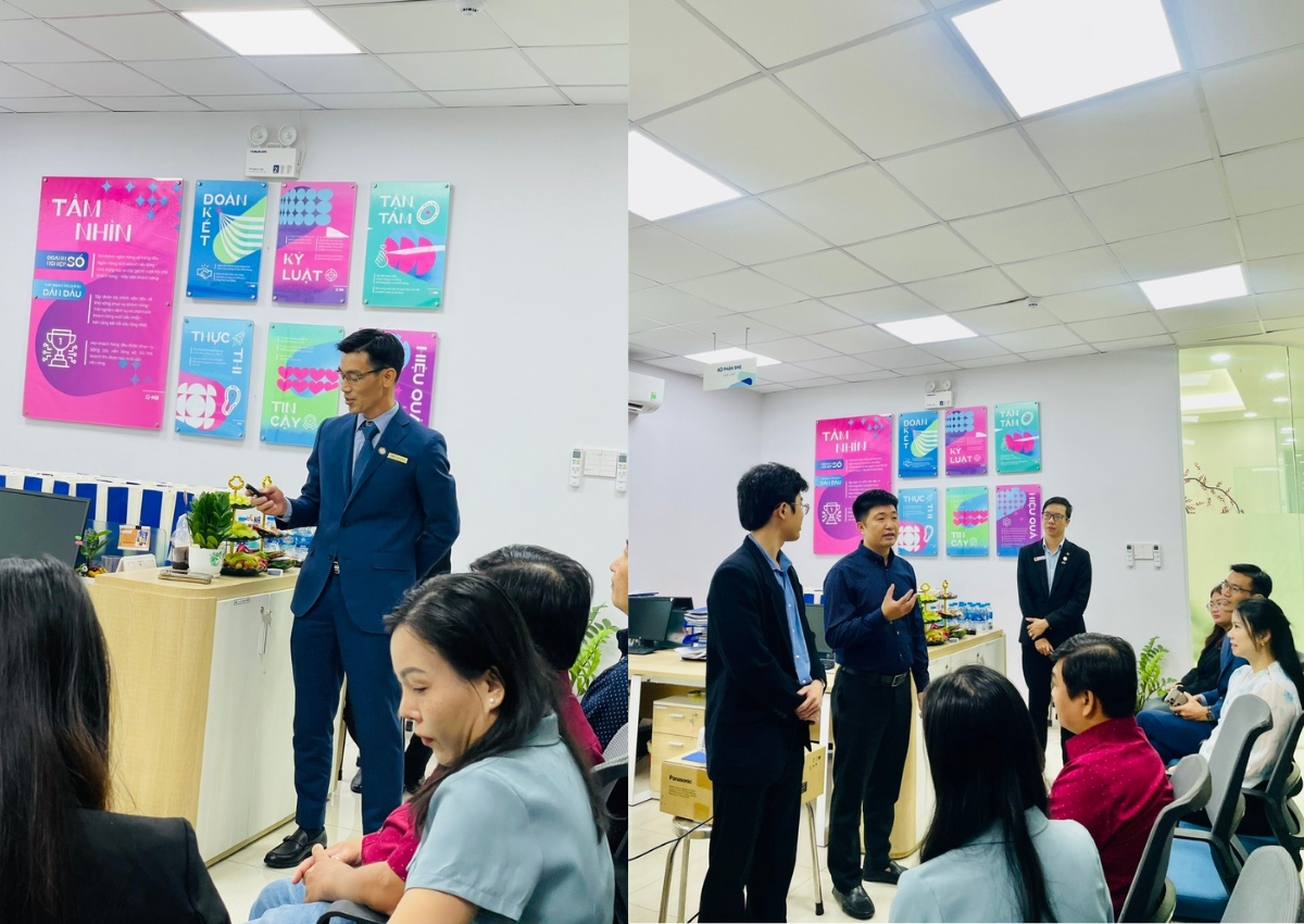 Hình ảnh Đoàn tham quan kiến tập chia sẻ kinh nghiệm cùng nhau